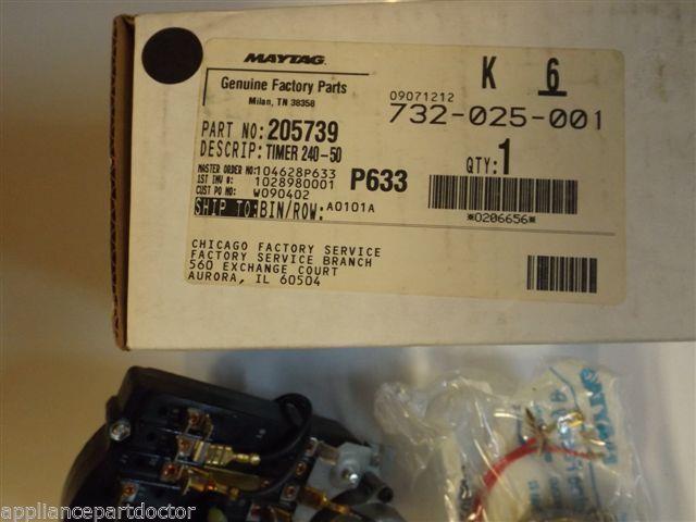 Maytag Washer 205739 Timer NEW IN BOX Maytag Washer 205739 Timer NEW IN BOX